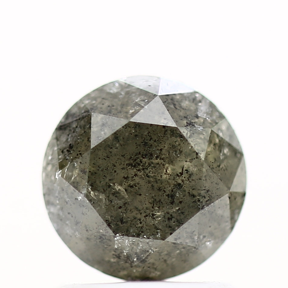 1.24 Carat Gray Round Shape Brilliant Cut Natural Loose Diamond